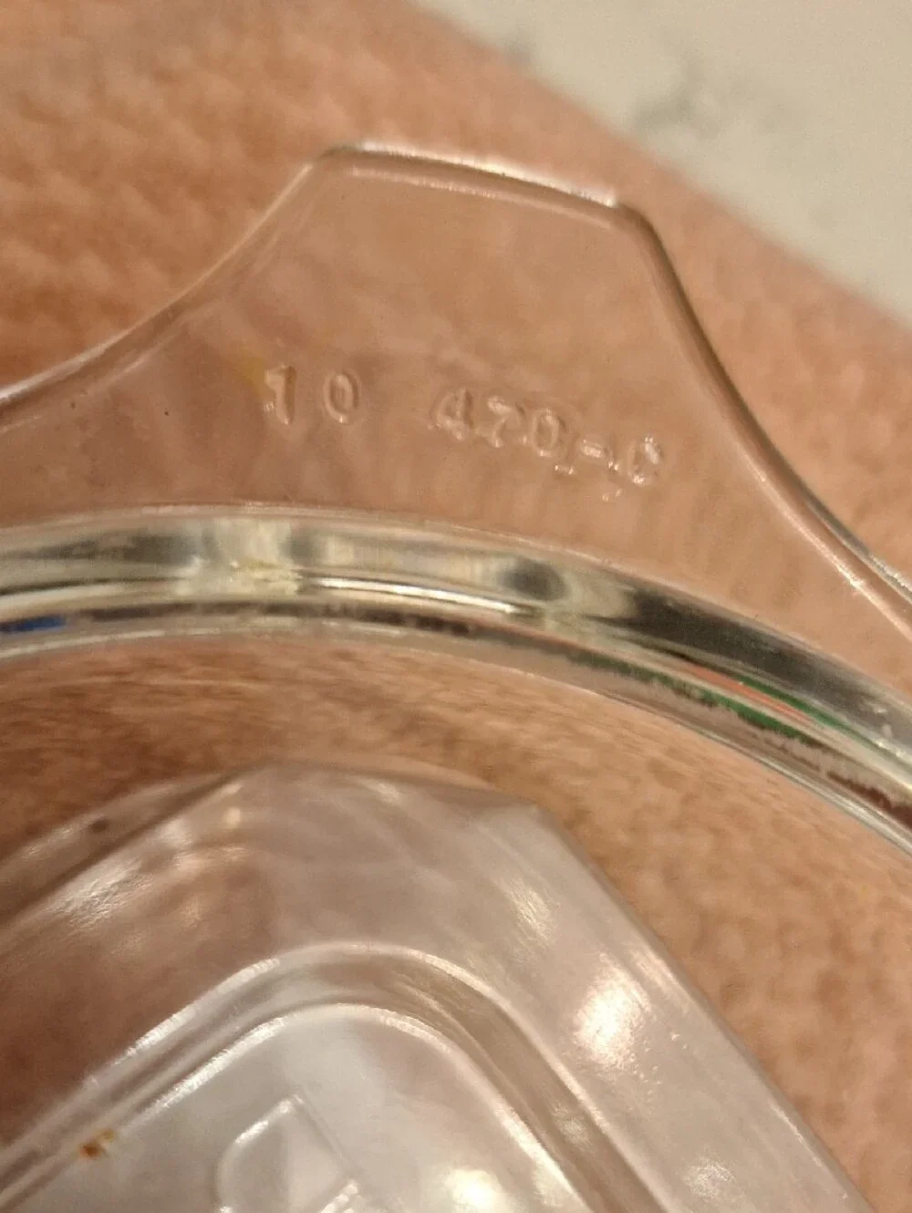 PYREX 10 470-C CLEAR GLASS LID REPLACEMENT CASSEROLE LID TAB HANDLES
